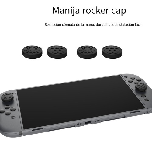 Dlsqkit Switch2: Tapones De Silicona + Adhesivos + Cubre Pol