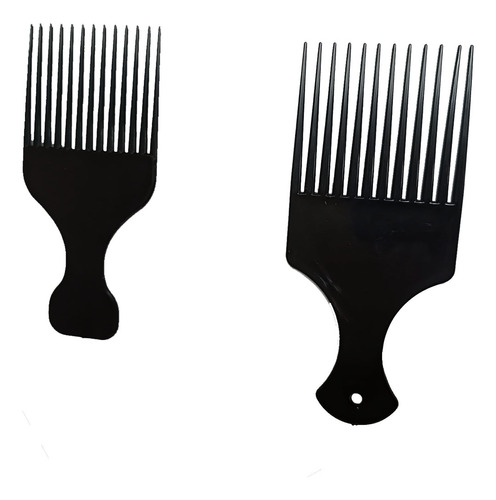 Kit 2 Pentes Garfo Cabelo Black Power Crespo Afro Cacheados