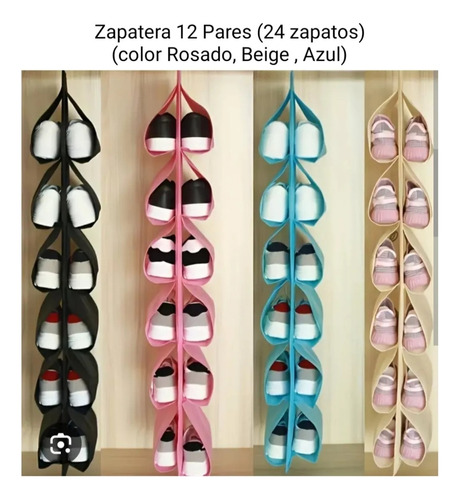 Zapatera Colgante 12 Pares De Zapatos, Organizador De Tela