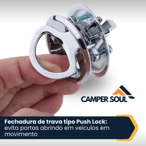 Fechaduras Puxador Trava Metal Armario Motorhome Trailr Iate