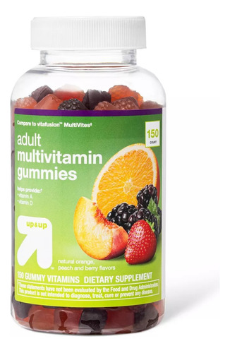 Up & Up Multivitamínas Para Adultos Con 70 Gomitas Sabor Naranja Melocoton Y Bayas