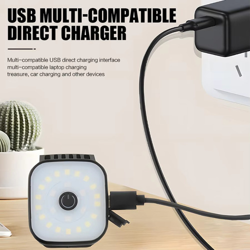 Lámpara De Cabeza Led Cob Recargable Usb 3 Fuentes De Luz