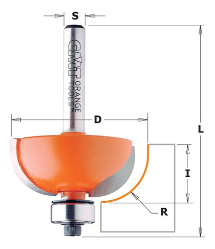 Fresa De Widea Raio C/ Rolamento 31,7mm Cmt - 73728611