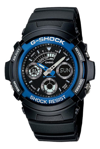 Reloj G-shock Aw-591-2a Resina/aluminio Hombre Negro