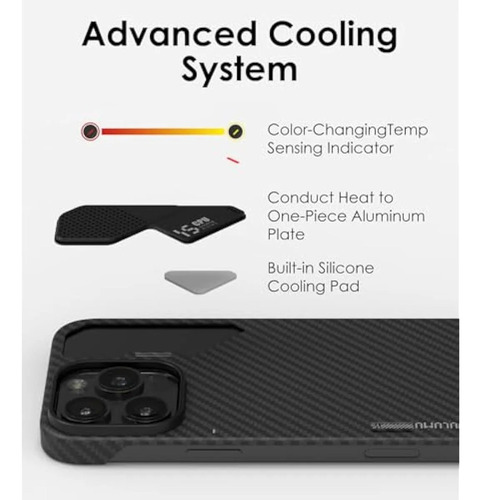 *. *. Capa De Fibra De Aramida Aulumu Para iPhone 15 Pro |