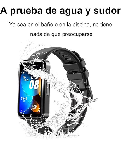 4 Piezas Correa Compatible Con Huawei Band 10/9/band 8, Pulsera Banda De Deportes Suave Ajustable Silicona Reemplazo Bracelet Compatible Con Huawei Band 8 9 10 + Estuche Transparente