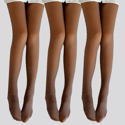 Meia-calça Legging Com Forro Translúcido Espessado Quente