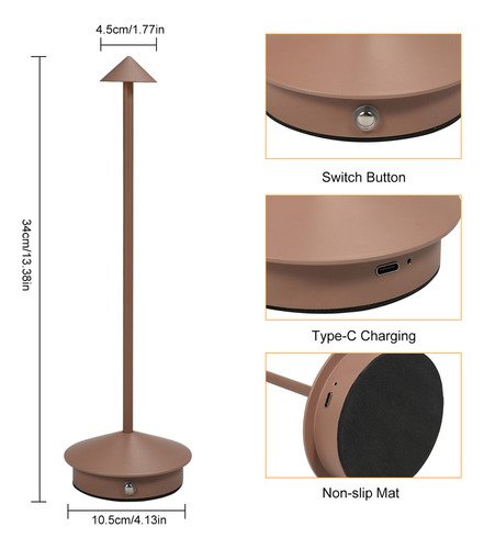 A Candeeiro De Mesa Stepless Couple Table Led