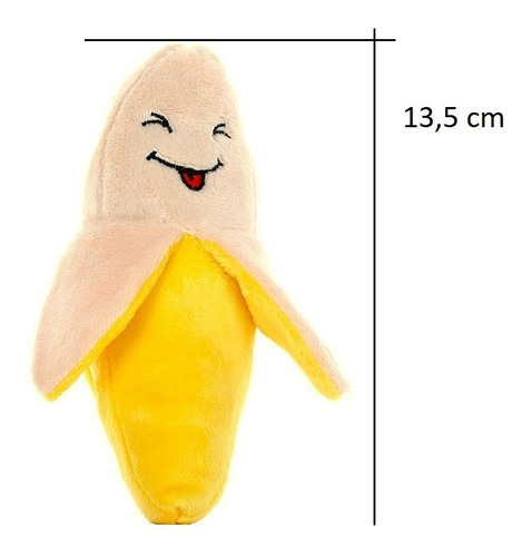 Pantuflas de felpa Teething Pet para gatos, perros y perros, color plátano