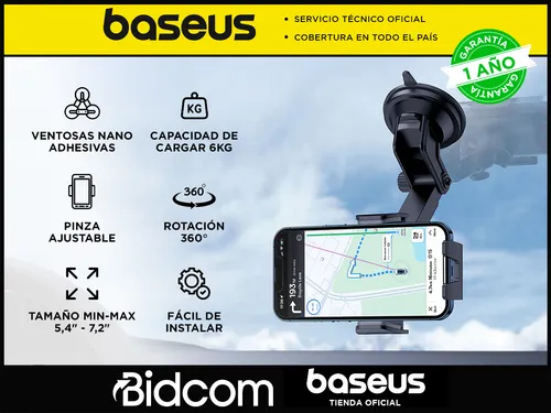 Soporte Para Celular Con Abrazadera Baseus Para Automóvil