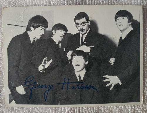 Beatles 5 Tarjetas Blanco Y Negro Raras 3rd (Usado)