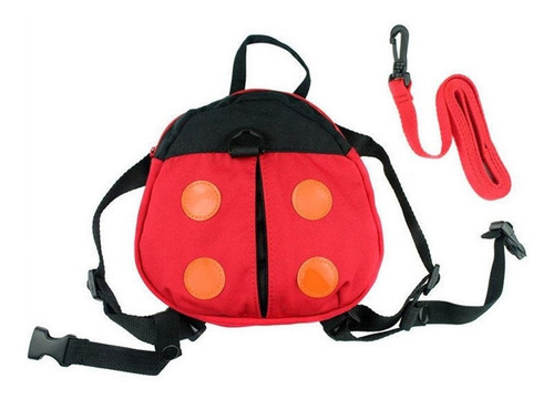 Mochila Arnés Correa Seguridad Cuidado Bebé Niño Color Rojo