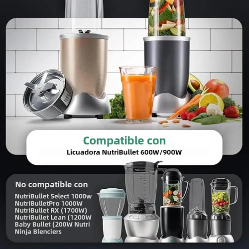 Aspas Para Nutribullet 600w/900w Cuchilla BESTGOODS