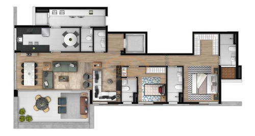 Apartamento Com 3 Dormitório(s) Localizado(a) No Bairro Campo Belo Em São Paulo / São Paulo - 3435:906971