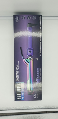 Tenaza Pinza Hot Tools 1 1/2 Tornasol O Arco Iris Xl En Caja Dorado