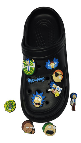 Kit 10 Pines Jibbitz Charms Para Crocs Rick Y Morty  - Anime