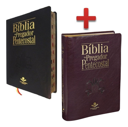 2 Bíblias Do Pregador Pentecostal  Capa Luxo