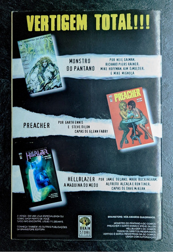 Ao Cair Das Sombras 4 - Universo Vertigo - Editora Brainstore 2000 (Usado)
