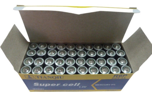 Imagen 1 de 2 de Pila Batería Super Heavy Duty Aa Tianqiu Caja 40 Und