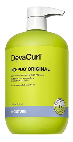 Devacurl No-poo Original Limpiador De Espuma Cero Para Rica