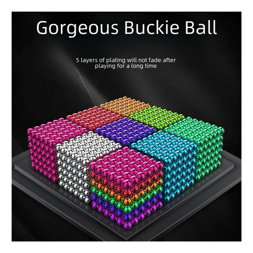 1000 Bolas Magnéticas Coloridas, Brinquedos Antiestresse
