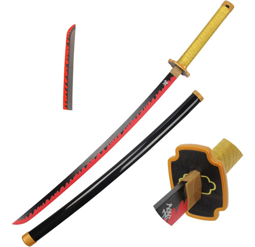 Espada De Cosplay Espadas Tanjirou Samurai, Espada Kata...