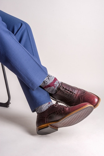 Imagen 3 de 8 de Zapato Bostoniano De Caballero En Fina Flor De Piel Vacuno
