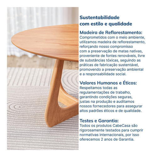 Mesa De Jantar Oval 6 Lugares 210x110cm Paineira Cabecasa