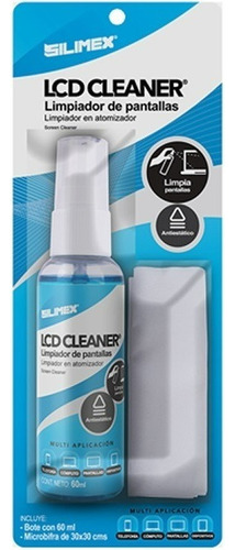 Limpiador De Pantallas Silimex Lcd Cleaner 60ml Microfibra