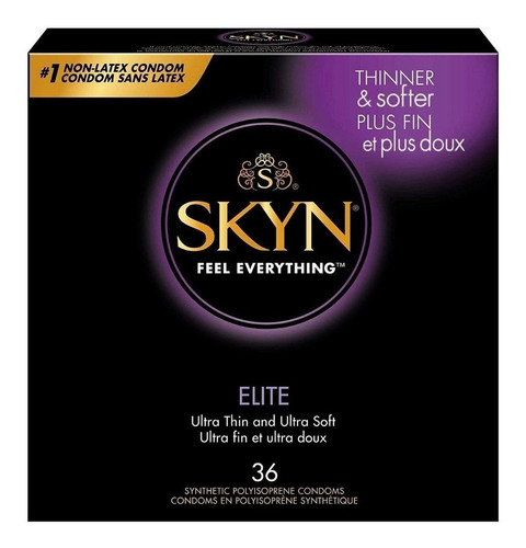 Condon Skyn Elite Premium No Latex 36 Pzs Lubricado Original