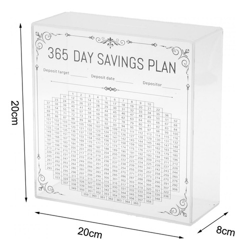 Hucha De 7,8x3x7,8 Pulgadas Con Caja De Ahorro De Dinero