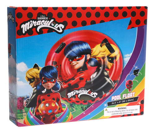 Alberca Flotante Mighty Mojo Miraculous Ladybug & Cat Noir P