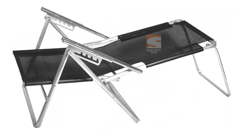 Imagen 1 de 10 de Reposera Cama Aluminio Baja Reforzada 120 Kilos Alumel 240