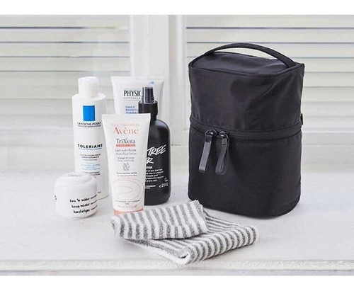 Bolsa, Neceser, Cosmetiquera De Viaje Color Beige