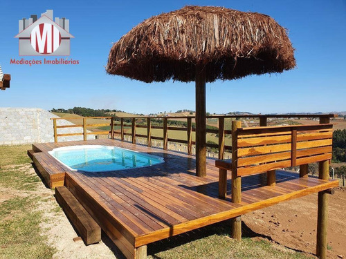Linda Chácara Com 02 Dormitórios, Lugar Alto, Ótimo Bairro À Venda, 2000 M² Por R$ 300.000 - Zona Rural - Pinhalzinho/sp - Ch0581