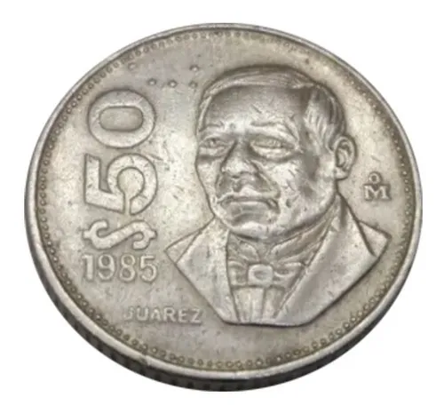comprar Moneda 50 Pesos Benito Juárez Año 1985 #1