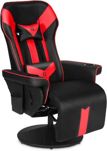 Silla Gamer Reclinable Altura Ajustable Rojo Modern-depo 