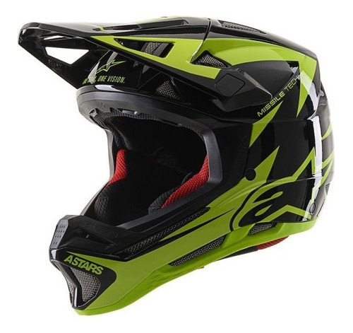 Casco Ciclismo Astars Missile Tech Negro/amarillo