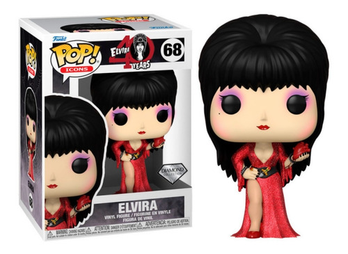 Elvira Diamond Funko Pop 68 Icons  / Glitter / Original 