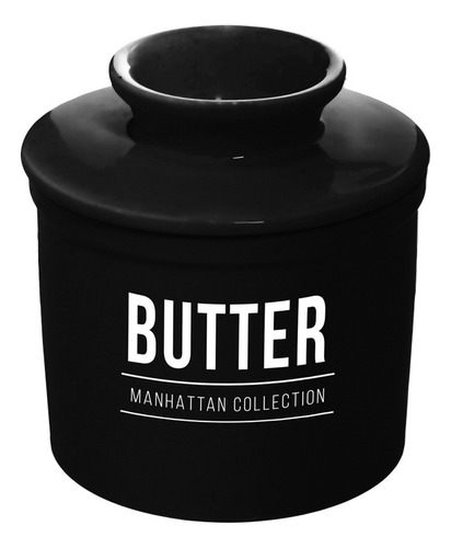 Manteigueira Francesa Cerâmica 240ml Porta Manteiga Manhatan