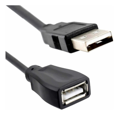 Cabo Usb Macho X Fêmea 1,5 Metros Usb 2.0 Extensor Preto