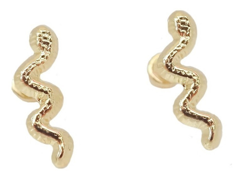 Amor Eterno - Broqueles Serpiente Vibora / Aretes / Lisa 10k