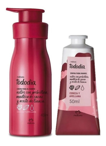 Crema Corporal Cereza Y Avellana + Crema Manos Natura