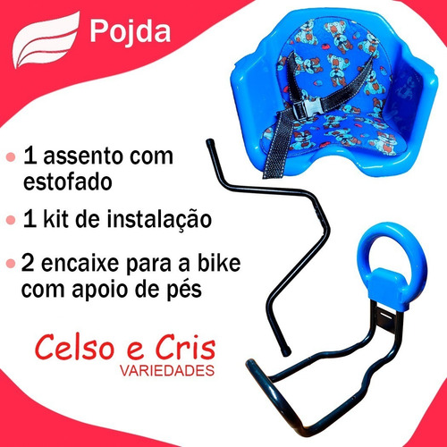 Imagem 3 de 6 de Cadeira Bicicleta Dianteira Cadeirinha Luxo Frontal Oferta