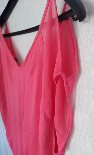 Remera Musculosa Zara Original Rosa ++