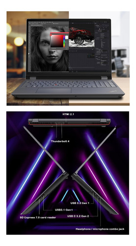 Thinkpad P16 Gen 1 Core I7-12800hx 32gb 512gb 16 Rtx 4gb W11 (Reacondicionado)