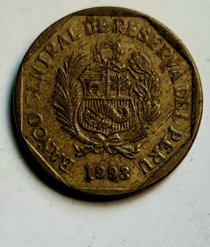 Moneda Perú 5 Cent 1993