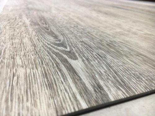 Imagen 2 de 4 de Piso Vinilico Pvc 3mm Alto Tránsito Roble Ceniza