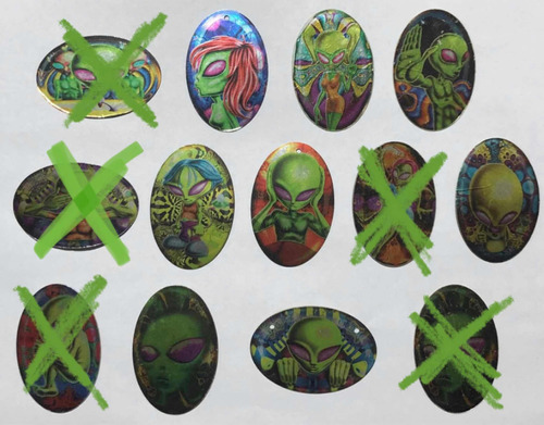 Tazos Contacto Alien Pepsico Precio Por 6 Unidades