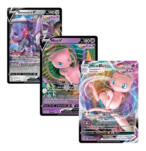 Pokémon Baralho Batalha de Liga Mew Vmax Com 60 Cartas Copag